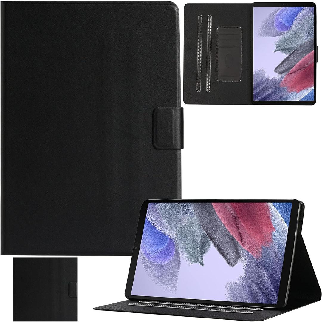 REASUN Case for Galaxy Tab A7 Lite 8.7 Inch 2021, Lightweight Kids Case with Card Slots Multi-Angle Stand Protective Case for Samsung Tab A7 Lite 8.7 2021(SM-T220/T225/T227), Black