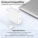 85W Charger for MacBook Pro, 85W Magnetic2 T-Tip Power Adapter Charger Replacement for Mac air 13 Inch Mac Pro 13/15/17 Inch(Between 2012-2017)