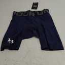 Under Armour Men's HeatGear Compression Shorts (Medium, Midnight Navy (410)/White)