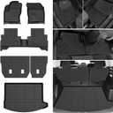 Escape Floor Mats & Cargo Liner w/Backrest Mat Fit for Ford Escape 2013-2019, All Weather Floor Mats for Escape Accessories Heavy Duty Waterproof