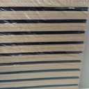 Mollywell Wood Panels for Wall, Time-Saving Installation, Versatile Wood Slat Wall Decor, Enhanced Acoustic & Sound Proof Fluted Design for Home & Office, 2 Pcs Teak, 47.2x23.6 Inch