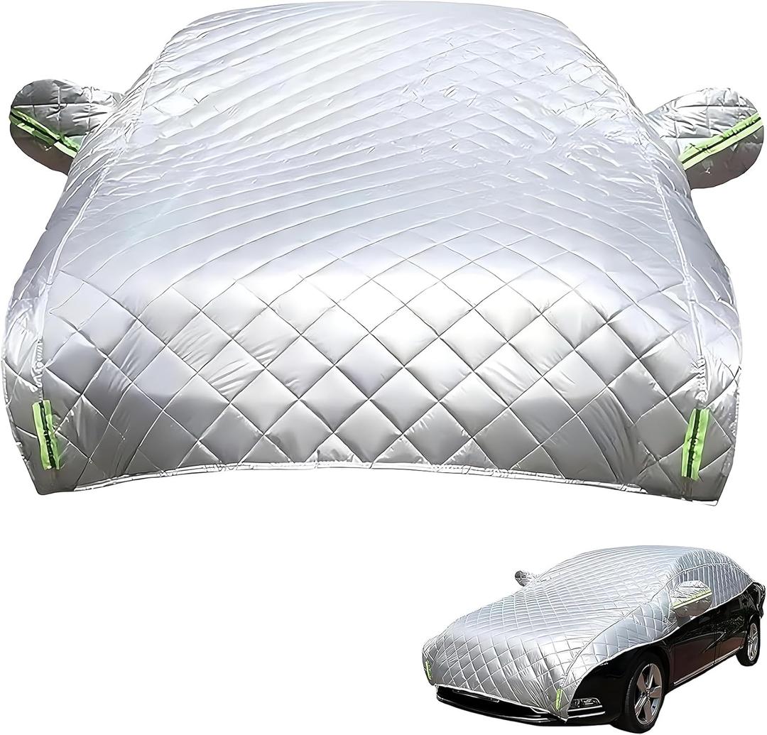 Hail Blankets for Cars, Hail Blankets for SUV, Windshield Hail Protectors, Padded Car Covers for Hail, Hail Protector Car Cover SUV, All Weather Half Car Cover Protects