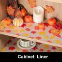 Cooyes Shelf Paper for Kitchen Cabinets Non Adhesive, Waterproof & Oil-Proof Kitchen Drawer Liner for Refrigerator Drawer Fridge Cupboard, (17.7 Inch W x 197 Inch L, Pumpkin Orange)