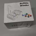 LRDCREEE Automatic Bobbin Winder with Auto Stopper, Large Spool Thread Holder and Extra 6 Spools of 400 Yards Polyester Threads for Sewing Machine Thread Winding Use