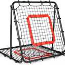 Baseball and Softball Rebounder Net,Baseball Rebounder,Volleyball Rebounder,Pitch Back Net,Multi-Sport Training Rebound Screen,with Pitching Target,Easy Adjustable Angles