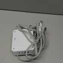 10 Ft Surge Protector Power Strip, HANYCONY Extension Cord with 8 AC Outlets 4 USB (2 USB C) Ports, Flat Plug, Wall Mount Desk USB Charging Station for Home (White)