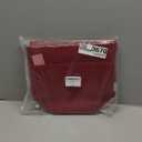 ZTUJO Purse Organizer Insert For Handbags, Silky Bag Organizer With 2 Zippers For Speedy Neverful Tote and More (Red, Large)