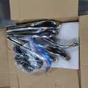 COLAMY Office Chair with Retractable Footrest, Ergonomic High Back Design Executive Computer Desk Chair with Removable Lumbar Pillow, 90-135Reclining, Thick Bonded Leather for Home Office Work, Black