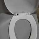 Bemis Slow Close Elongated Toilet Seat, Easy Clean Hinges, White