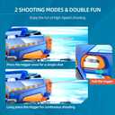 Electric Water Gun for Adults Kids - 2 Pack Powerful Automatic Squirt Gun Long Range Large Capacity, Auto Water Blaster Summer Outdoor Pool Beach Toys Gifts for 6 7 8 Year Old Boys Girls(Blue+Red)