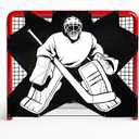 Doublehorse Ice Hockey Training Target: Durable Quick Install PVC Goalie for Shotting Accuracy Skill Development Suit Indoor Outdoor All Weather - for Youth Adults with 7 Hole - 1 Piece