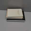 JARLINK Aesthetic Decorative Books, Set of 3 Linen Faux Books for Coffee Table, Bookshelf or Mantle Decor, Stylish Book Storage Boxes for Home Decor, Photo Organization, and Keepsake Storage, Black (Black-Beige-Apricot)