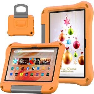 Case for 10 inch Tablet Kids,Light Weight Shock Proof Handle Stand Kids Friendly Case for 10 Tablet.(13th/11th,2023/2021 Release)(Incompatible with iPad Samsung 10in Tablet). (Orange)