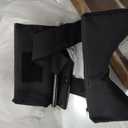 Medline Comfortable Folding Wheelchair with Swing-Back, Desk-Length Arms and Elevating Footrests, 18W x 16D Seat,Black