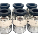 10 Pcs Male Straight 1/4 Inch Tube OD x 1/4 Inch NPT Thread Push to Connect Fitting PC-1/4-N2 Push to Connect Pneumatic Tube Fitting Fit Connector Quick Release Air Fittings