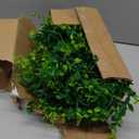 Dolicer 2 Packs Eucalyptus Garland with LED Lights String, 12FT Faux Eucalyptus Greenery Garland, Artificial Hanging Green Leaves Vine Wedding Backdrop Arch Wall Table Decor (Green)