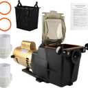 W3SP2610X15 Single Speed 1.5 HP 115/230V Inground Pool Pump Compatible with Hayward SP2610X15 Super Pool Pump for In-Ground Swimming Pools and Spas