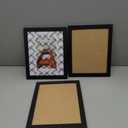 Wiscet 8x10 Picture Frame Set of 3, Display Pictures 5x7 with Mat or 8 x 10 without Mat, Photo Frame for Wall Mounting or Tabletop Display, Black