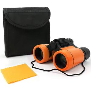 Scotamalone Kids Binoculars Shock Proof Toy Binoculars Set for Age 3-12 Years Old Boys Girls Bird Watching Educational Learning Hunting Hiking Birthday Presents (pink)