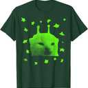 Y2K Alien Cat Meme Retro Silly Cat Vintage Space Kitty Funny T-Shirt S