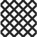 Barrette 2' H x 4' W Classic Black Lattice, 
Tolerant of extreme heat and cold
Available in a variety of colors
Grid opening: 2-7/8 in.