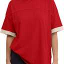 Gacaky Womens Oversized T Shirts Short Sleeve Casual Crewneck Tees 2026 Basic Loose Y2k Fashion Summer Workout Athletic Tops (XL)