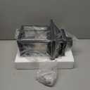 Kemeco Solar Post Light with Pire Mount Base, Outdoor Dusk to Dawn Waterproof Aluminum Lamp Bright Sandy Colored LED Solar Powered for Pole Pillar Gates Yard Deck Garden Decoration