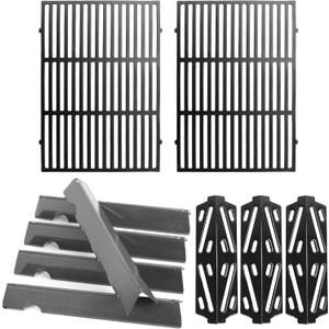 Grill Parts for Weber Genesis II 300 Series, for Weber Genesis ii E/S/SE-310 ii E/S-315 ii E/S-325 ii E/S-330 ii E/S/SE-335 ii S-345, for Grill Grate Flavorizer Bar Heat Deflector 66095 66802 66032