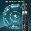 Replacement for Sony-TV-Voice-Remote-Control, Compatible with Sony Bravia XR/XBR/KD Series 4K/8K LED OLED Google/Android Smart TVs
