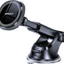 APPS2Car for MagSafe Car Mount, Magnetic Phone Holder for Car Dashboard Windshield iPhone Mount Holder Compatible with iPhone 16 15 14 13 12 Pro Plus Max, 17 Strong Magnets, Charging Not Supported (Black)