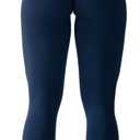 AUROLA Workout Leggings for Women Seamless Scrunch Tights Tummy Control Gym Fitness Girl Sport Active Yoga Pants (Blue, M)