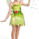 Spooktacular Creations Fairy Costume for Girls, Toddlers Green Fairy Costume Dress, Fairy Tutu Dress for Kids Halloween Party (M)