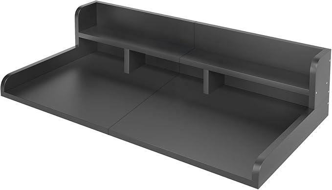 Washer Dryer Countertop with Shelf, 2-Tier Laundry Countertop Over Washer and Dryer, 54" x 27.55" Wooden Table for Folding Clothes for Laundry Room Organization and Storage (Gray)Amazon's Choice