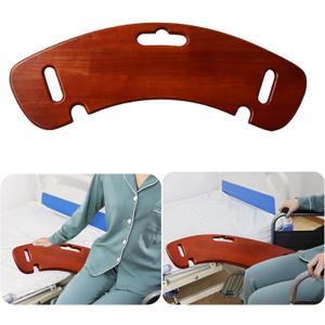 Transfer Board, 31" Heavy Duty Wooden Slide Board for Patient, Elderly, Disabled, Supports 440 Pounds for Transferring to Wheelchair, Chair, Bed, Toilet, Car