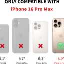 DJDUCK Designed for iPhone 16 Pro Max Case Wallet with Card Holder, [Magnetic Clasp Cover] [RFID Blocking Leather Protection] Shockproof Women Men Cases 6.9 Inch for Apple 16 Pro Max Grey