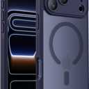 Symcele Designed for iPhone 17 Pro Case, Compatible with MagSafe, [Camera Protection] [15FT Military Drop Protection] Shockproof Translucent Matte Anti-Slip Phone Case, 6.3", Deep Blue