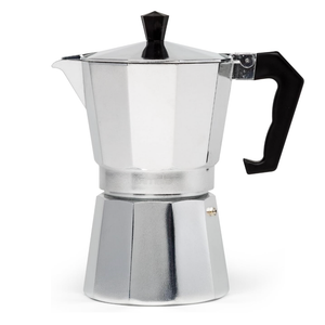 Primula Classic Stovetop Espresso and Coffee Maker, Moka Pot for Italian and Cuban Café Brewing, Greca Coffee Maker, Cafeteras, 6 Espresso Cups, Silver