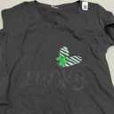 Womens Lucky V-Neck T-Shirt, Size M