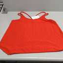 KKJ Womens Cute Tank Tops Eyelet Sleeveless Spaghetti Strap Scoop Neck Loose Casual 2025 Summer Beach Vacation Flowy Shirts (Small, Red)