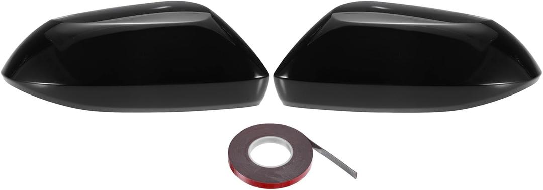 ACROPIX Car Rearview Mirror Cover Caps Overlay Trim Fit for Toyota Corolla 2019-2022 - Pack of 2 Gloss Black