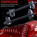 Reywoo Spring Compressor Tool, Heavy-Duty Coil Spring Compressor Tool with Locking Pins, Strut Spring Compressor 13/16" Socket 1/2" Drive to Compress The Coil Spring