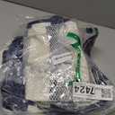 Aqua 4-in-1 Monterey Hammock Pool Float & Water Hammock, Multi-Purpose, Inflatable Pool Floats for Adults, Patented Thick, Non-Stick PVC Material, One Light Blue & One Navy/White Stripe, 2-Pack