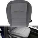 #X8 Gray Driver Bottom Cloth Seat Cover Compatible with Dodge Ram 1500 2500 3500 4500 5500 SLT 2013 2014 2015 2016 2017 2018