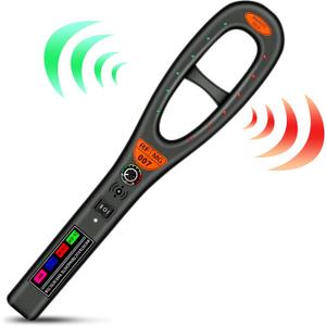 GPS Bug Detector, Anti Spy Detector for Car GPS Tracker/RF Signal, Hidden Camera Finder H10, Electronic Bug Sweeper for Wireless Radio Frequency (Black)