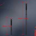 Zeadio Swivel Bipod Stick Rest with High Density Foam Grip, Twist-Style Locking Leg, and 360 Swivel Non-Marring V-Yoke Rest Head, 28" to 51"