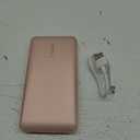 Belkin Portable Charger, USB-C Power Bank 10000 mAh w/ 1xUSB-C & 2xUSB-A Ports, 15W w/ Type-C to Type-A Cable - iPhone 17, Samsung Galaxy S25, Google Pixel 10, Nintendo Switch 2, etc. - Rose Gold