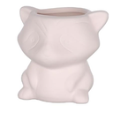 Paint Your Own Animal Succulent Planter DIY Ceramic Animal Succulent Pot Figurine Unpainted Ceramic Paintable Cartoon Animal Shaped Flowerpot with Drainage Hole for Kids Classroom Craft