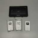 Newentor Weather Station Wireless Indoor Outdoor Thermometer, Color Display Digital Weather Thermometer with Atomic Clock, Barometric Pressure, Forecast Station with Adjustable Backlight,Black,3Sensor