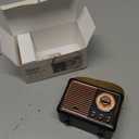 Retro Bluetooth Speaker, Portable Wireless Speaker with Crystal Clear Stereo Sound and Rich Bass,Retro Decor for Desk Bedroom Kitchen, Birthday Gifts for Women Men Teens 