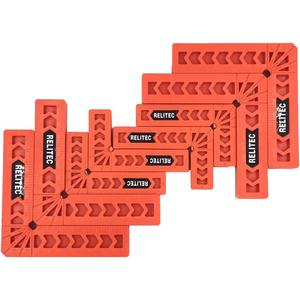 Relitec R 90 Degree Corner Clamp Clamping Squares Woodworking Tools Positioning Squares Right Angle Clamp Wood Clamps for Gluing Cabinets Picture Frames or Drawers Set of 83" 4"